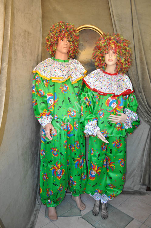 Vestito di carnevale clown pagliaccio (1)