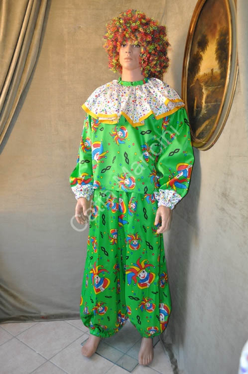 Vestito di carnevale clown pagliaccio (13)