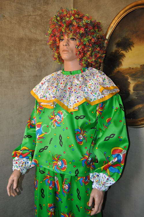 Vestito di carnevale clown pagliaccio (4)