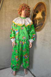 Vestito di carnevale clown pagliaccio (7)