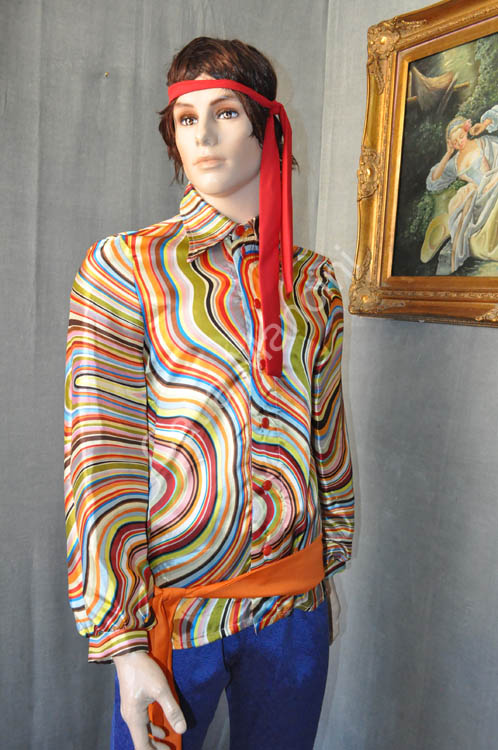 Coppia Vestiti Carnevale Hippie Hippies Hippy (2)