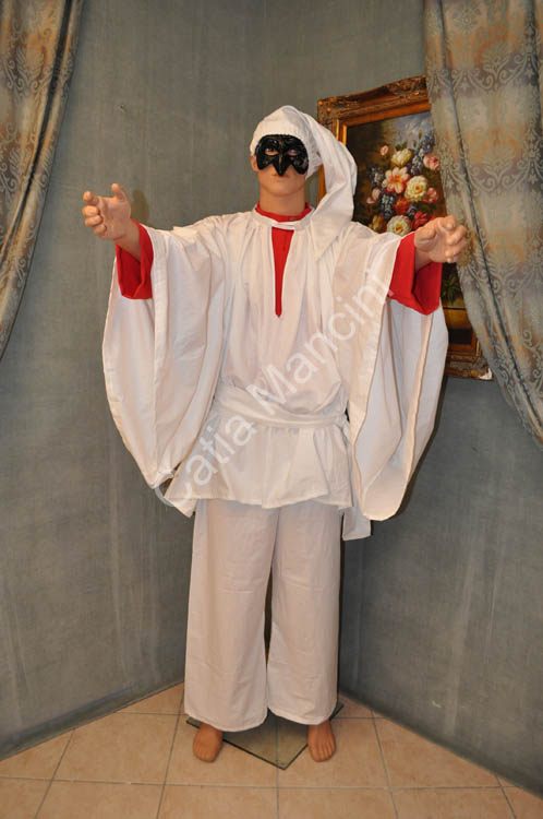 Costume Adulto Pulcinella Commedia dell'Arte (2)