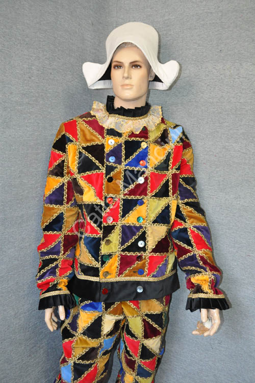 Costume Arlecchino Adulto Sartoria (14)