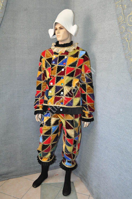 Costume Arlecchino Adulto Sartoria (6)