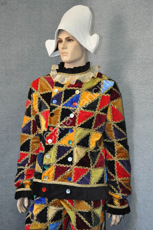 Costume Arlecchino Adulto Sartoria (7)