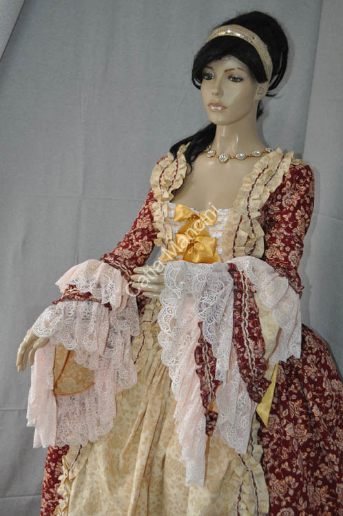 vestito storico venezia 1700 donna (12)
