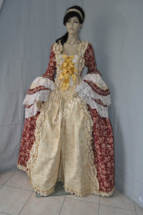 vestito storico venezia 1700 donna (15)