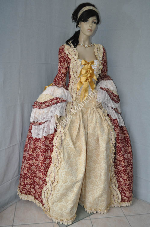 vestito storico venezia 1700 donna (6)