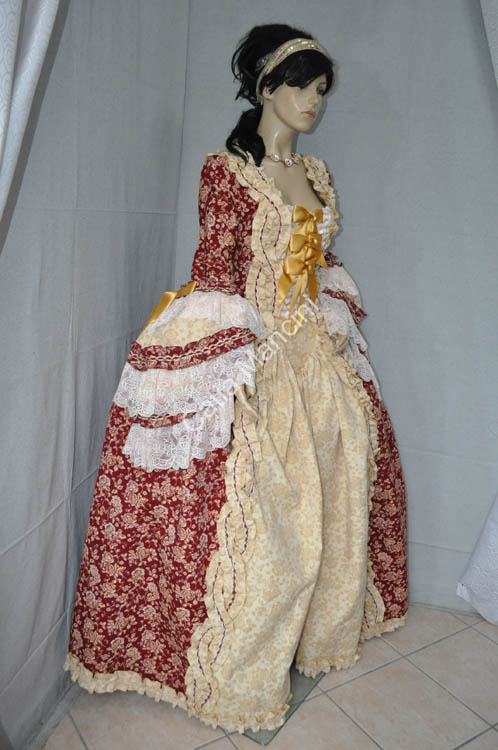 vestito storico venezia 1700 donna (7)