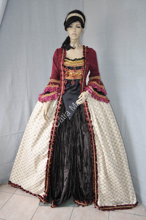 Vestiti storici fantasia venezia 1700 (10)