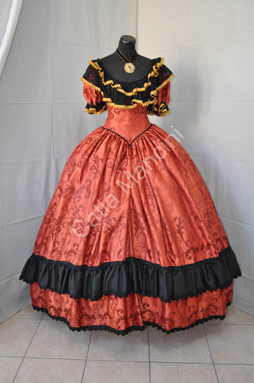 Vestito Storico donna Ottocento  (13)