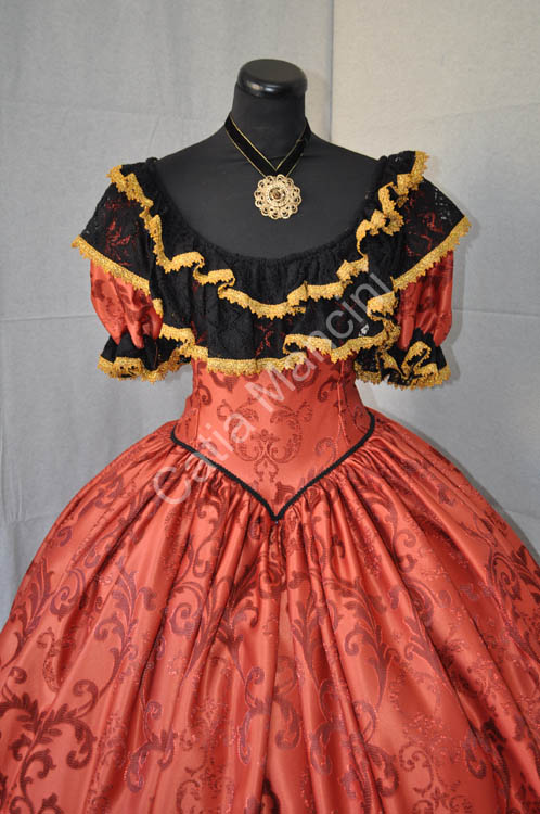 Vestito Storico donna Ottocento  (15)