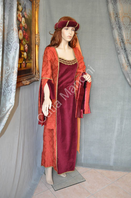 Costume Storico Donna del Medioevo (11)