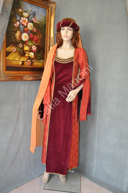 Costume Storico Donna del Medioevo (15)