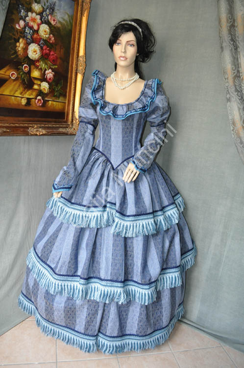 Vestito Storico Donna del 1815 (10)