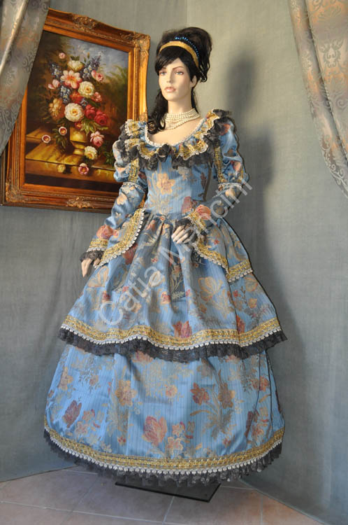 Vestito Storico  tipico del 1800 Donna Adulto (5)