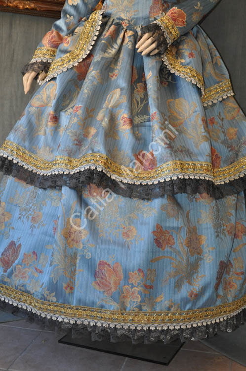 Vestito Storico  tipico del 1800 Donna Adulto (6)