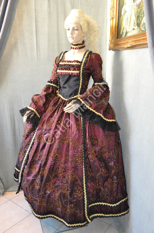 Costume Marie Antoinette Adulto 1700 (1)