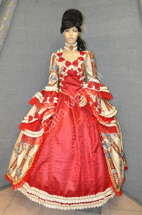 Vestito femminile ballo cavalchina 1700 (1)