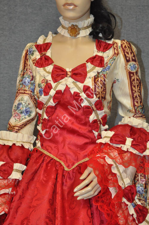 Vestito femminile ballo cavalchina 1700 (7)