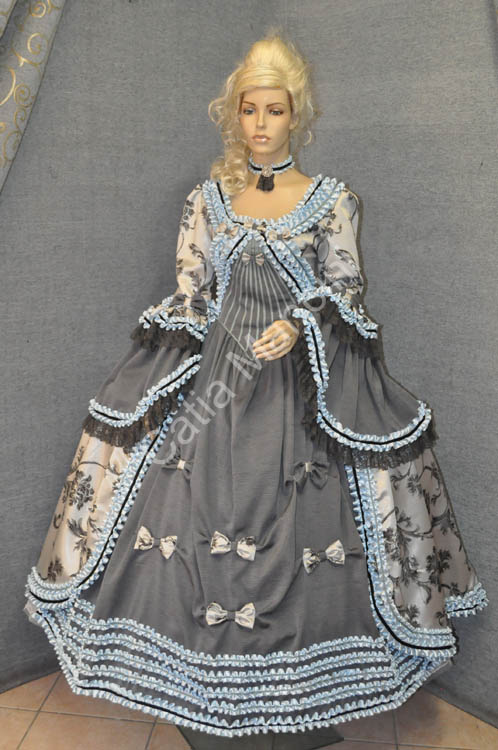Abito Vestito Costume Donna 1700 (11)
