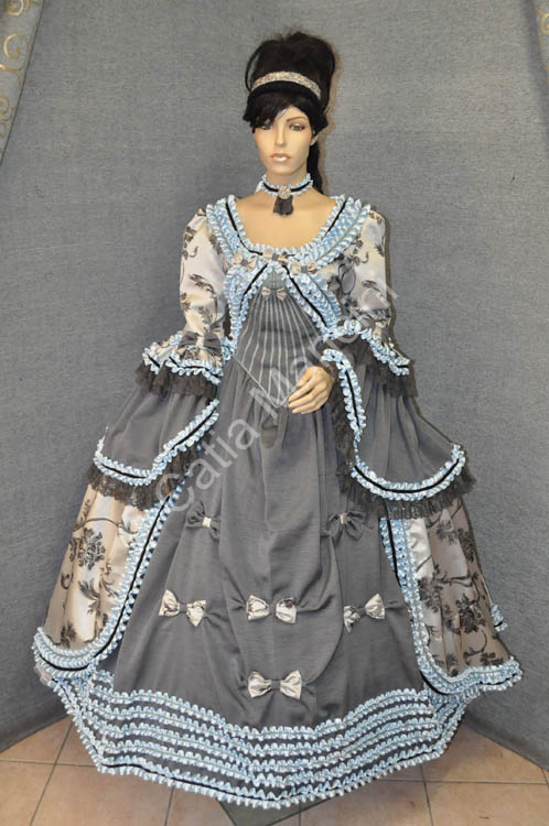 Abito Vestito Costume Donna 1700 (4)