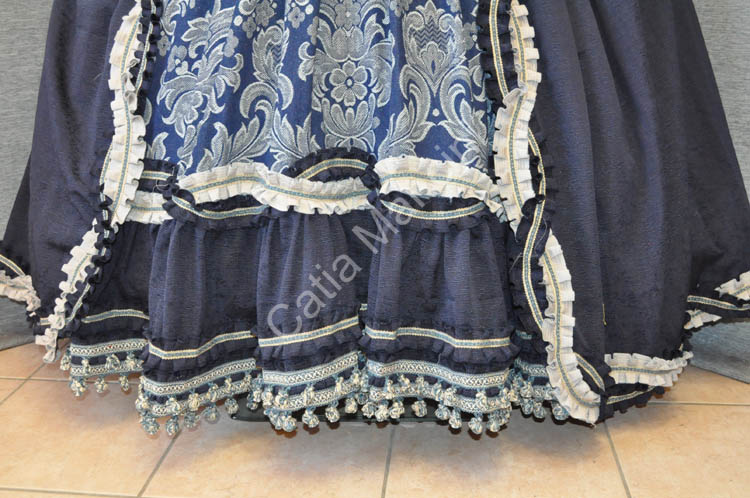 vestito donna dama settecento