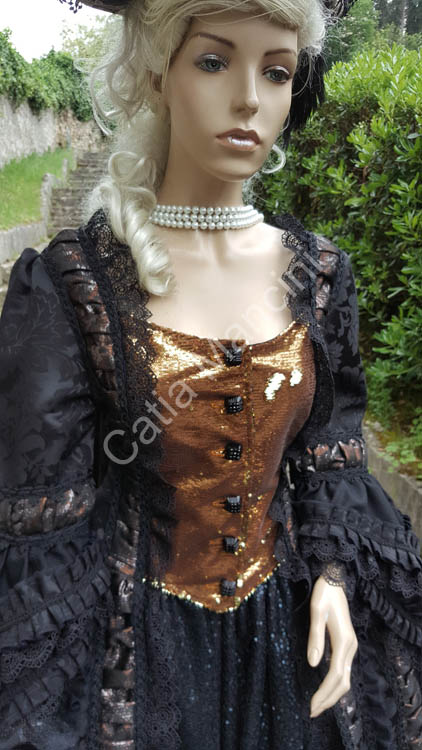 Costume Dama Nera del 1700 Catia Mancini (10)