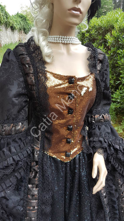 Costume Dama Nera del 1700 Catia Mancini (11)