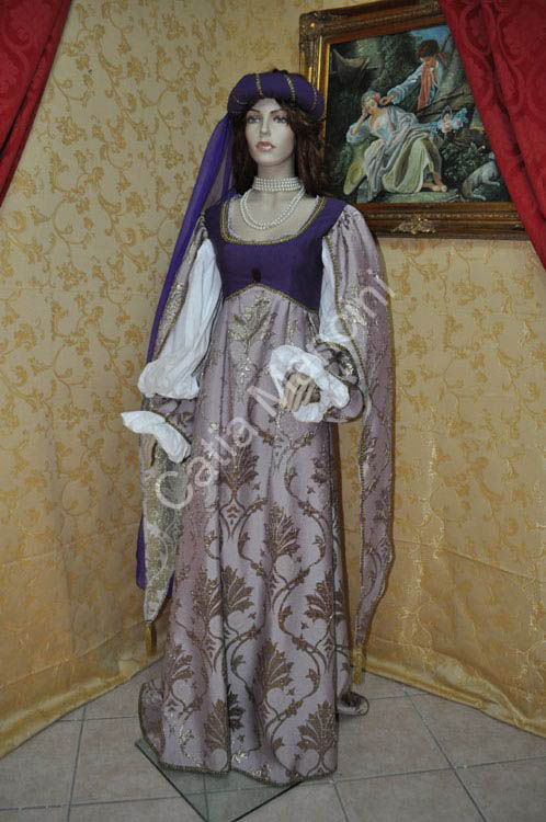 Abito in Stile Medioevale Costume Storico (10)
