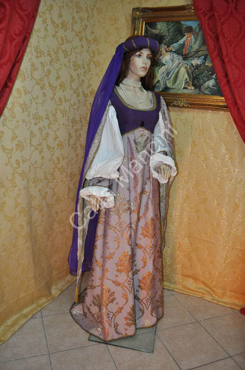 Abito in Stile Medioevale Costume Storico (2)