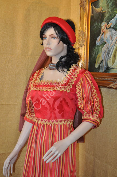 Vestito Costume Medioevo Medievale XV Secolo (13)