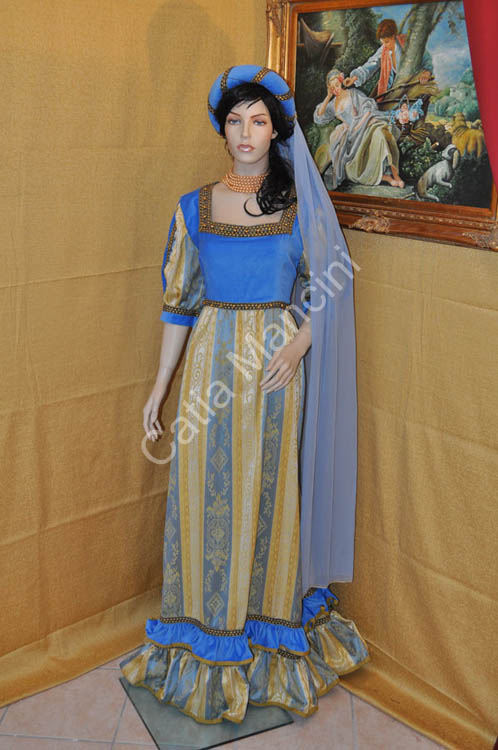 Costume del Medioevo Veste Femminile (9)