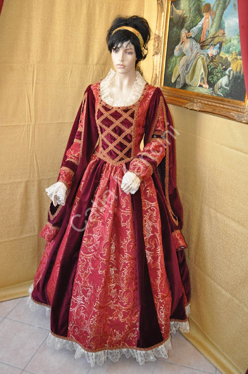 Vestito Storico Donna del 1500 (11)