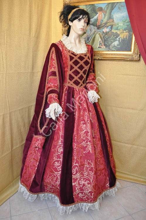 Vestito Storico Donna del 1500 (4)