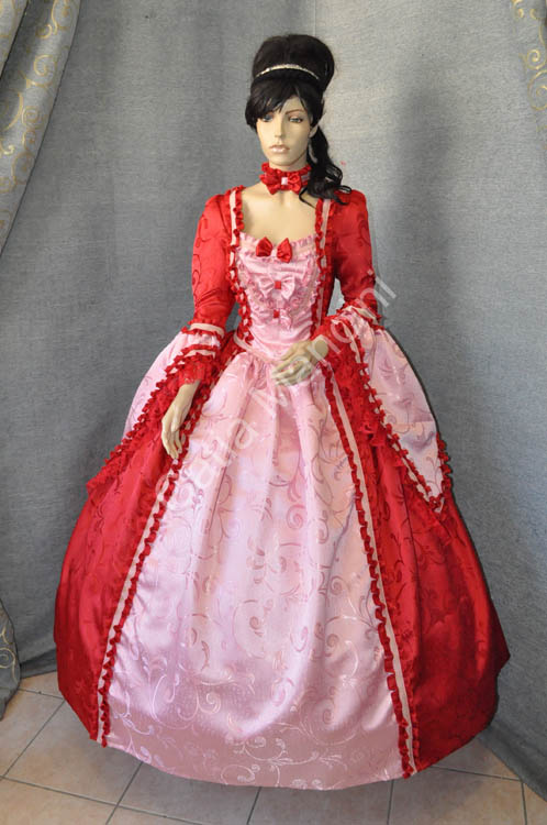 costume storico damigella donna