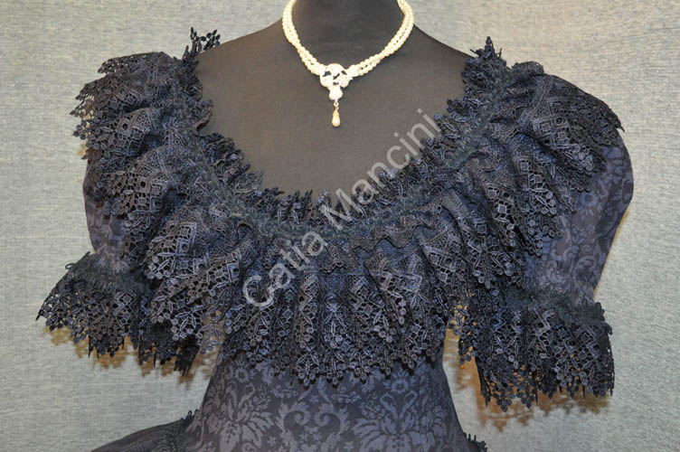 Costume Storico blu ottocento (3)