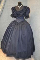 Costume Storico blu ottocento (2)