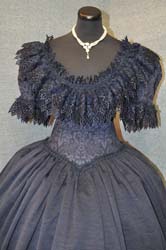 Costume Storico blu ottocento (5)