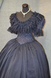 Costume Storico blu ottocento (6)