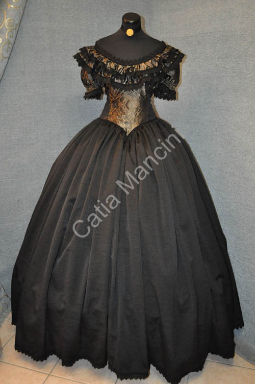 costume storico 1800 nero (12)