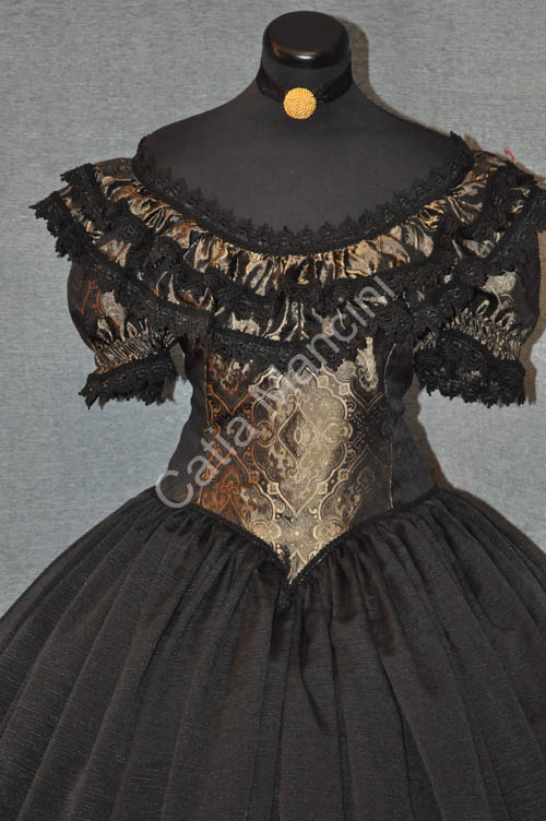 costume storico 1800 nero (13)