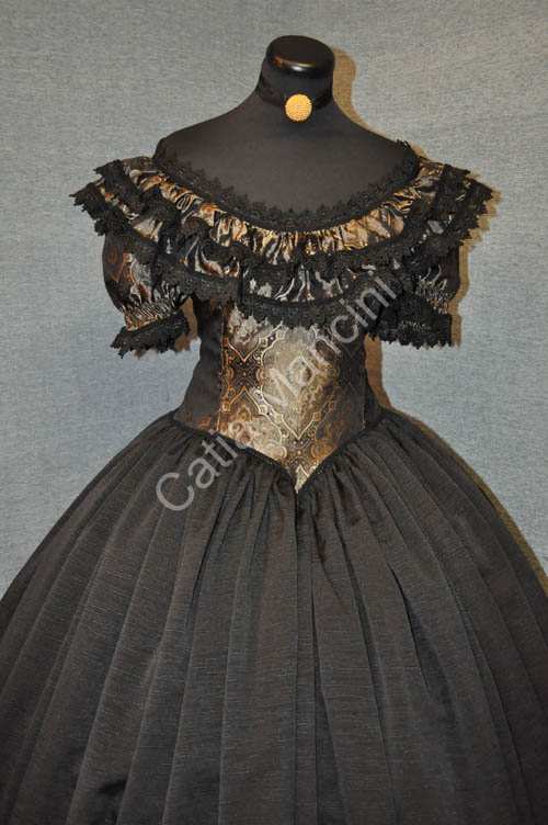 costume storico 1800 nero (3)