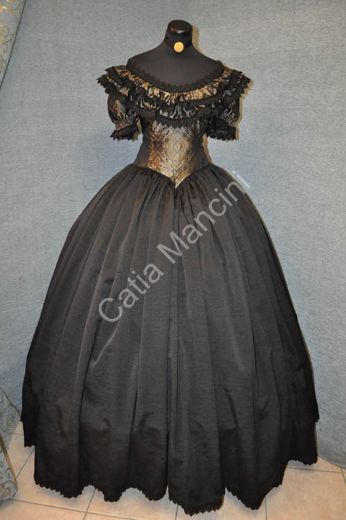 costume storico 1800 nero (4)