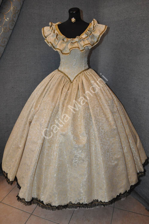 Abito Storico Donna Ottocento 1800 (7)