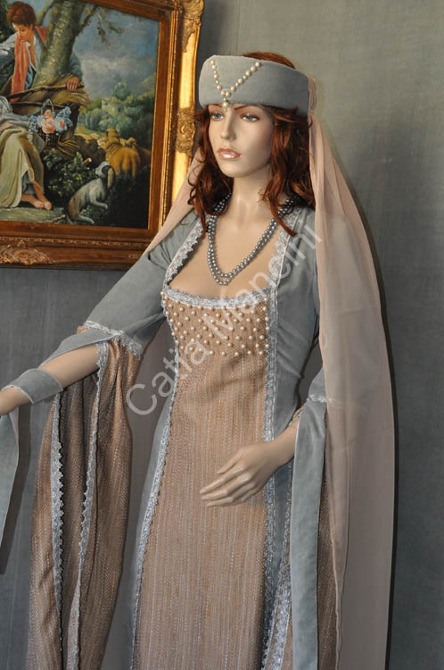 Abito donna adulto del Medioevo Medievale (13)