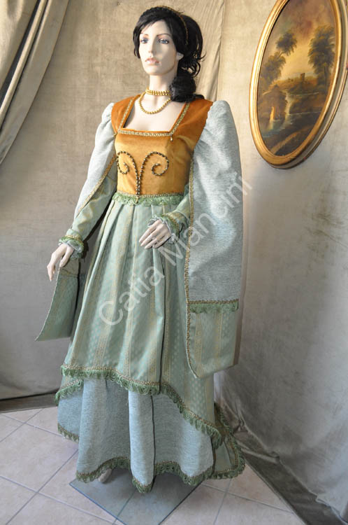 Vestito Donna del Medioevo 1380 (11)