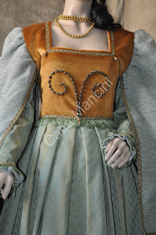 Vestito Donna del Medioevo 1380 (2)