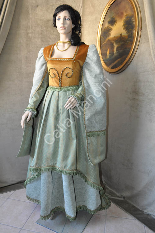 Vestito Donna del Medioevo 1380 (9)