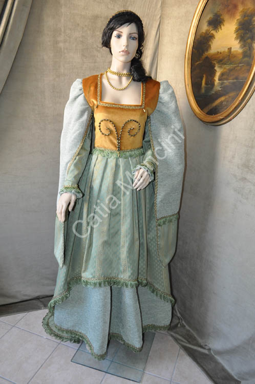 Vestito Donna del Medioevo 1380